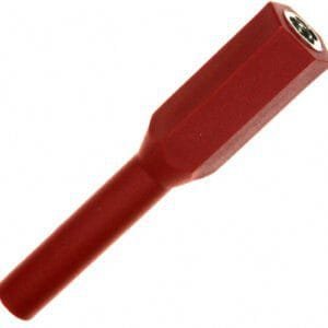 Pomona 73086-2 - Terminal Strip Banana Jack, Female 10-32 Threads, Red