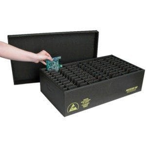 Protektive Pak 37303 - In-Plant Handler, Static Dissipative Surface, Recycled, 20 Cells, 8 x 10 x 1"