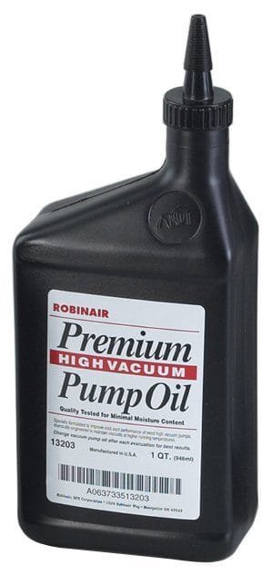 Robinair 13203 - Premium Vacuum Pump Oil, Quart Bottle, Case of 12 Bottles
