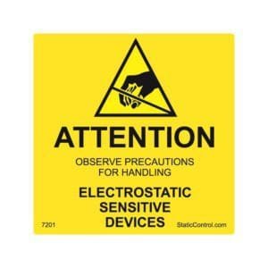 SCS 7201 - Reusable Caution Label, MIL-STD-129N, 500/Roll