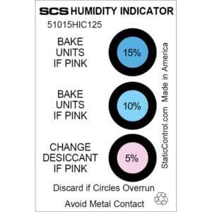 SCS 51015HIC125 - Humidity Card, 5/10/15 Spots, 125 Cards per Can
