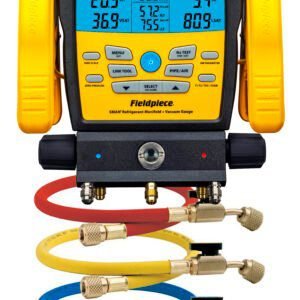 Fieldpiece SM382V - Package with 3 Port Wireless Refrigerant Manifold and CPS HP5E Ball Valve Hose Set