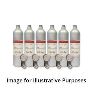 SMC Calibration Kit (4 gas) - Calibration Kit for 4-Gas SF6 Analyzer (SF6, SO2, Compressed Air, Nitrogen)