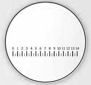 Motic - Micrometer Eyepiece, 2305.2 Graduated linear line, point = 0.2mm/14mm