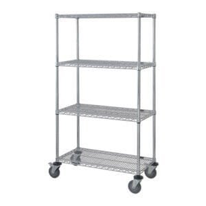 Techni-Pro TST-MSU2472-4 - Mobile Shelving Unit, 24" x 72" x 74"
