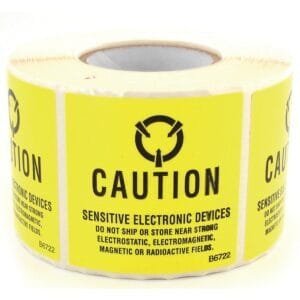 Techni-Pro 758ST032 - Caution Labels Old MIL Standare, 2" x 2", 500/Roll