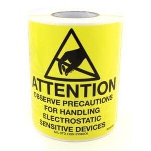 Techni-Pro 758ST728 - 4" x 4" Awareness Labels (Mil-Std 129), 500/Roll