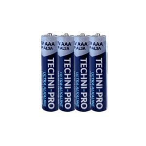 Techni-Pro TNP-AL3A-4P - AAA Battery, 1.5V Ultra Alkaline Series, Non-Rechargeable, 4/Pack