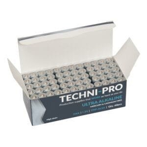 Techni-Pro TNP-AL3A-CS - AAA Battery, 1.5V Alkaline AAA, 60 Batteries/Case