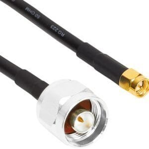 TekBox NM-SMAM/75/RG58 N-Male to SMA-Male Cable, 75 cm, RG58