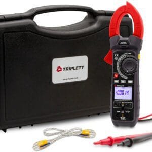 Triplett CM1070-NIST - 1000A AC/DC True RMS Clamp Meter with Dual Type K and uA and Certificate of Traceability to N.I.S.T.