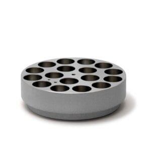 Velp Scientifica A00000339 - MonoAluBlock (17 Places) - 28 mm Vial Diameter x 30 mm Hole Depth