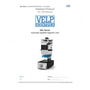 Velp Scientifica A00000186 - DKL Series IQ/OQ Manual