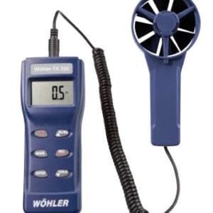 Wohler 6616 - FA 320 Fan Anemometer, with 4 AAA Batteries and Plastic Carrying Case