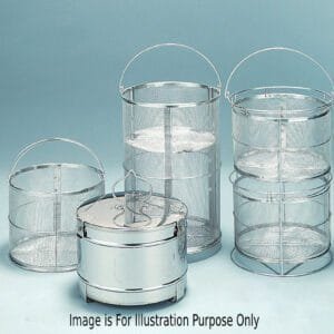 Yamato 241094 - Mesh Basket with 2 Adjustable Stainless Steel Perforated Plate for SM/SN/SE500 (OSQ-80)