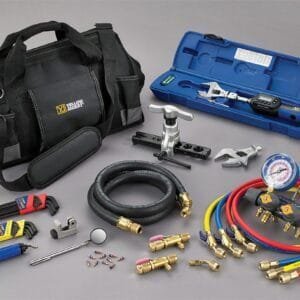 Yellow Jacket 60994 - Deluxe Mini-Split Tool Kit, Adjustable Torque Wrench, R22, R404A, R410A