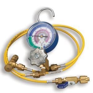 Yellowjacket 61004 - Hydrocarbon Single Valve Manifold - 24-Inch Hose Length