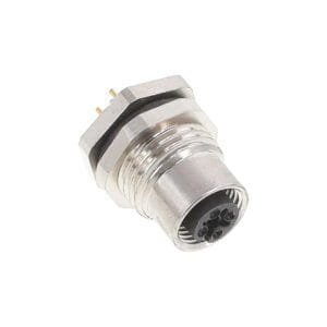 Altech ALBKF12-RMBR5-S0 - Bulkhead Feed-Thru Conn., M12, Rear Mt, 5-pos