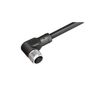 Altech CBF12-R12N0-05BPVC - Sensor Cable, M12, Female, 90 Deg, 12-pos, 5m, PVC, Black