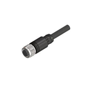 Altech CBF12-S12N0-05BPVC - Sensor Cable, M12, Female, Straight, 12-pos, 5m, PVC, Black