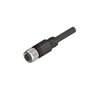 Altech CBF12-S44N0-05BPVC - Sensor Cable, M12, Female, Straight, 4-pos, 5m, PVC, Black