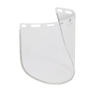 Bouton Optical 251-01-7204 - Clear Polycarbonate Safety Visor w/Aluminum Binding, 0.040" Thickness, 50/Case