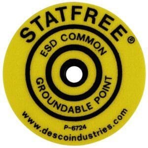 Desco 06721 - Groundable Point Label (Pack of 10)