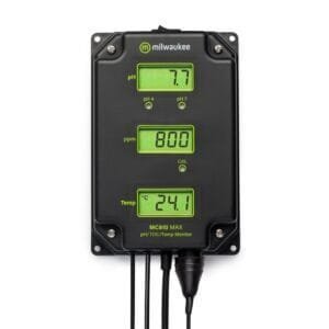 Milwaukee Instruments MC810US - pH/TDS/Temp Monitor w/Mounting Kit, 14.0 to 140.0°F