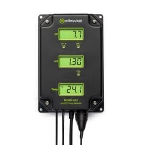 Milwaukee Instruments MC811US - pH/EC/Temp Monitor w/Mounting Kit, 14.0 to 140.0°F