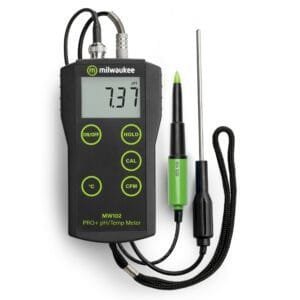 Milwaukee Instruments MW102-FOOD - 2-in-1 pH & automaticTemperature Meter for Food w/ ±0.02 pH Accuracy