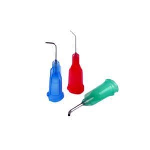Nordson 7018435 - Dispensing Tip, 90 Deg. Bend, 30 Gauge, 1/2", Stainless Steel, 50/Box (Clear)