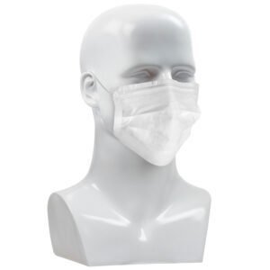 PIP 127448 - CleanTeam Disposable Face Mask, 3-Ply, Class 100-1000, Non-Woven, White, One-Size