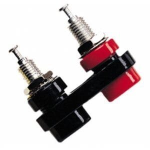 Pomona 2269-0/BULK - Insulated Double Banana Jack, Panel Mount, Black (Bulk)