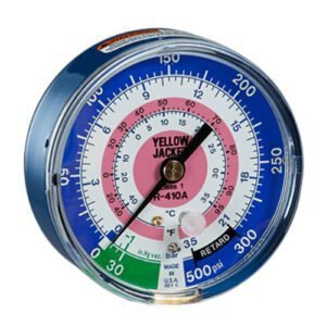 Yellow Jacket 49118 - A2L Manifold Gauge for Titan Manifold (BLUE, 3-1/8-inch)