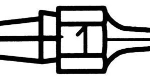 Weller DX111 - Desoldering Nozzle, 2.5mm OD x 0.7mm ID x 25mm L (T0051314199)