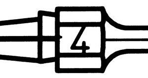 Weller DX114 - Desoldering Nozzle, 3.3mm OD x 1.8mm ID x 25mm L (T0051314499)