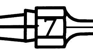 Weller DX117 - Desoldering Nozzle, 2.9mm OD x 1.5mm ID x 25mm L (T0051314799)