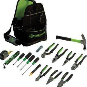 Greenlee 0159-17ELEC 17 Piece Open Tool Carrier Kit