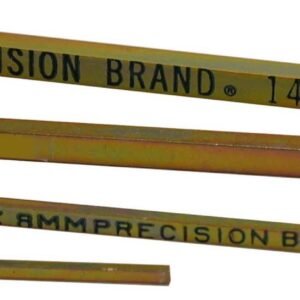 Precision Brand 05065 - 10MM X 16MM Metric Keystock, Gold dichromate Finish, 12'' Length (Pack of 4)