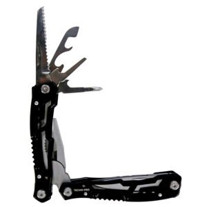 Techni-Pro TNPMTool - Multi-Purpose Tool, 12-in-1 Multi-Tool, Stainless Steel, 1/pkg