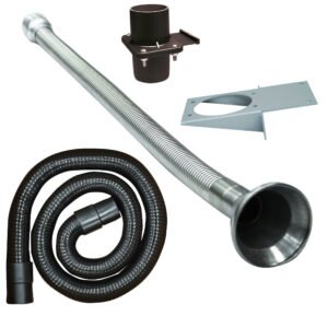 Purex 100293 - 38mm Stainless Steel Flexible Arm Kit with Fixed Conical Cowl