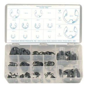 Precision Brand 13990 - 255 Piece Metric E-Clip Asst