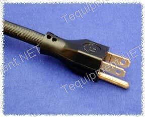 Hammond 1582T8B1BK 15A 8 Rack Mount Outlet Strip, 15 ft. cord - Outlets Front - Black