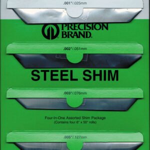 Precision Brand 16B4 - 4 Piece Steel Shim Stock Asst 6'' X 50'' Rolls