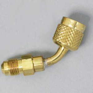 Yellow Jacket 19175 5/16" Female Quick Coupler x 5/16" Male Flare with Schrader Core in Male End