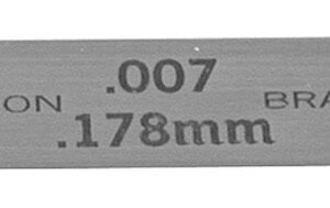 Precision Brand 19R16 - 0.016″ Steel Feeler Gage 1/2″ X 5″ Blades (PACK OF 10)