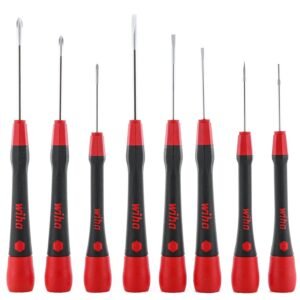 Wiha 26160 - Screwdriver Set, Precision, PicoFinish, Cushion Grip Handle, 8pcs