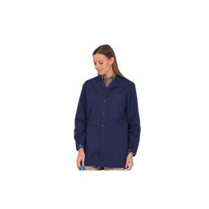 Worklon 3432-XS - Lab Jacket, Microstat ESD-Safe Unisex Adjustable Wrist Snaps, Royal Blue, X-Small