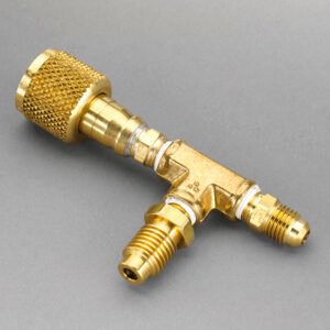 Yellow Jacket 36018 1/2" Vacuum Pump Adapter with 1/4" Flare & 1/2" Acme Male Fittings