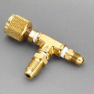 Yellow Jacket 36019 3/8" Vacuum Pump Adapter with 1/4" Flare & 1/2" Acme Male Fittings